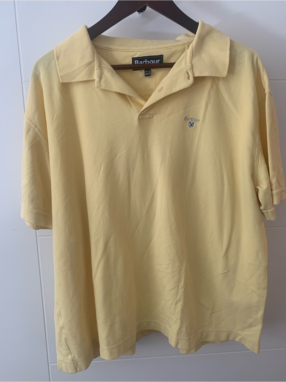 Barbour Men's Yellow Polo Shirt A16